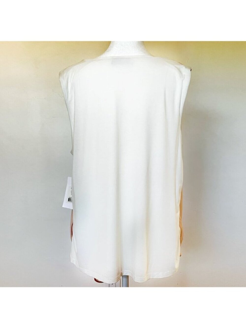 NWT Bailey 44 Side Tie Top Draped V Neck XL Neutral Quiet Luxury Fairy Chic - Picture 4 of 15